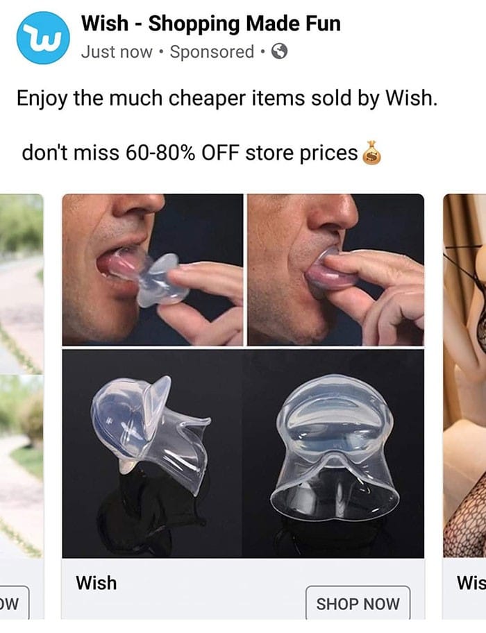 40 anúncios estranhos que não têm explicações do Wish 38