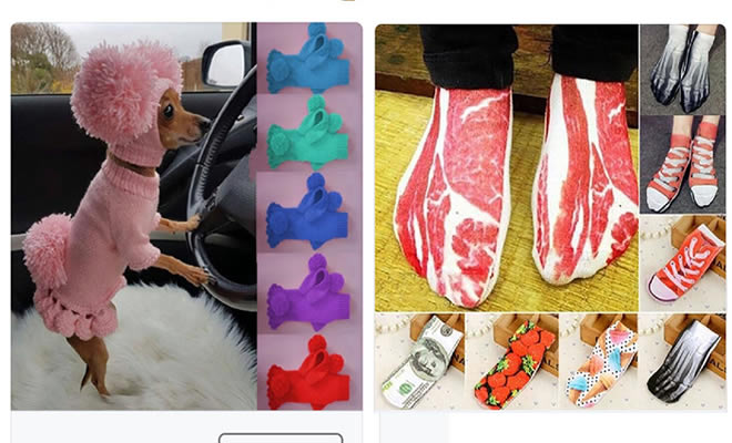 40 anúncios estranhos que não têm explicações do Wish