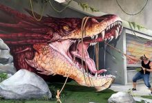 Artista de rua francês pinta grafite de criatura 3D (43 fotos) 45