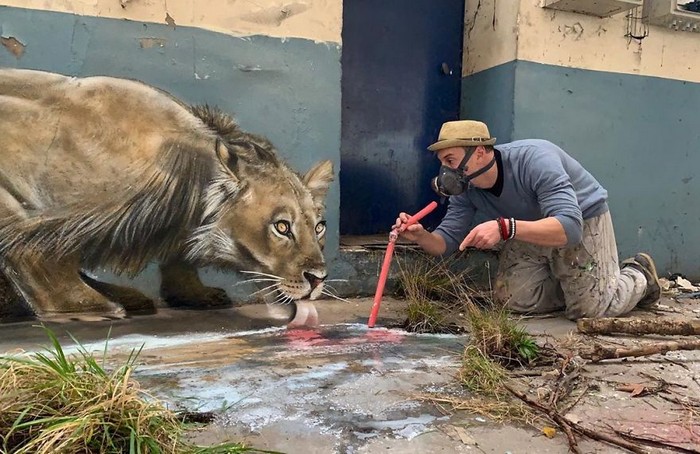 Artista de rua francês pinta grafite de criatura 3D (43 fotos) 42