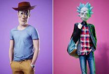 Artista imagina personagens de desenhos animados famosos com corpos humanos e o resultado é bizarro (14 fotos) 7