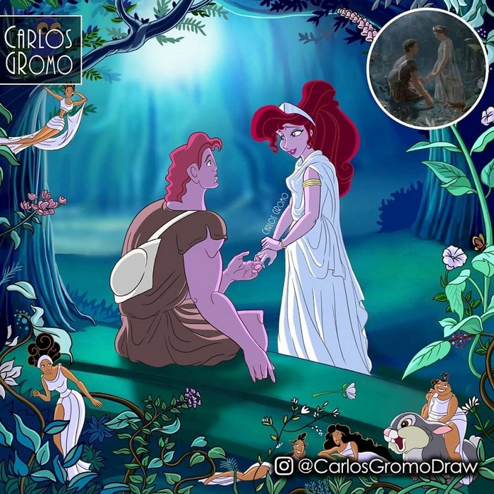 Artista reimagina 22 pinturas famosas com personagens da Disney 3