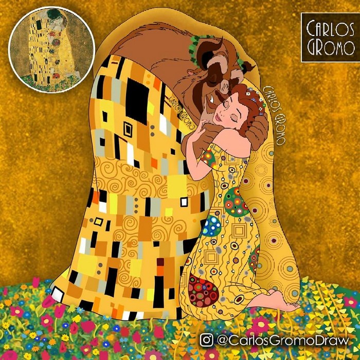 Artista reimagina 22 pinturas famosas com personagens da Disney 5