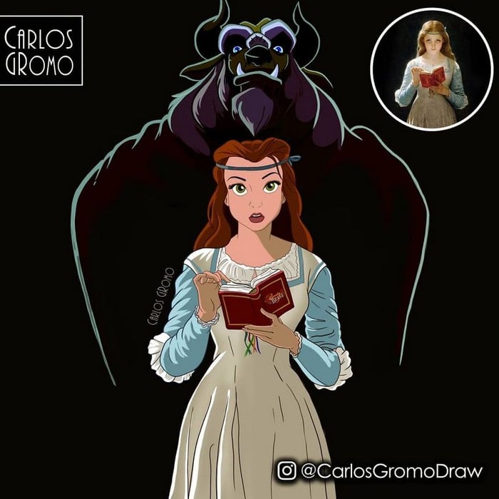 Artista reimagina 22 pinturas famosas com personagens da Disney 8