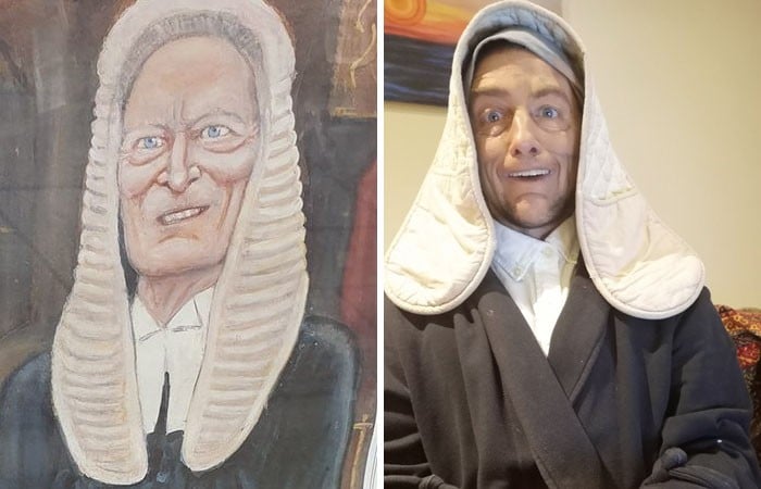 Grupo do Facebook recria obras de arte durante isolamento social (34 fotos) 6