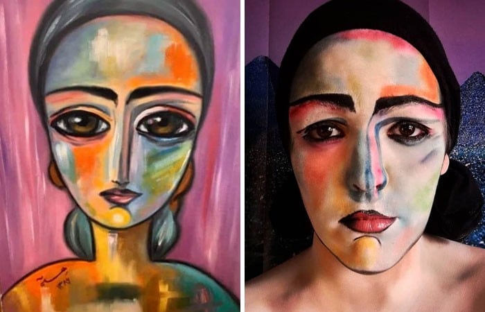 Grupo do Facebook recria obras de arte durante isolamento social (34 fotos) 13