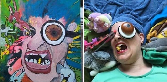 Grupo do Facebook recria obras de arte durante isolamento social (34 fotos) 15