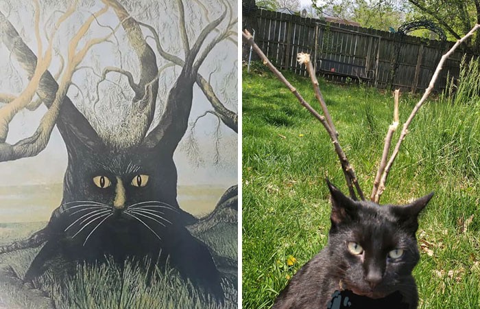 Grupo do Facebook recria obras de arte durante isolamento social (34 fotos) 23