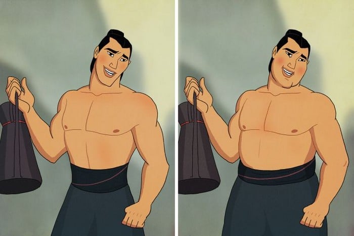 31 personagens do filmes da Disney se fossem gordo 14