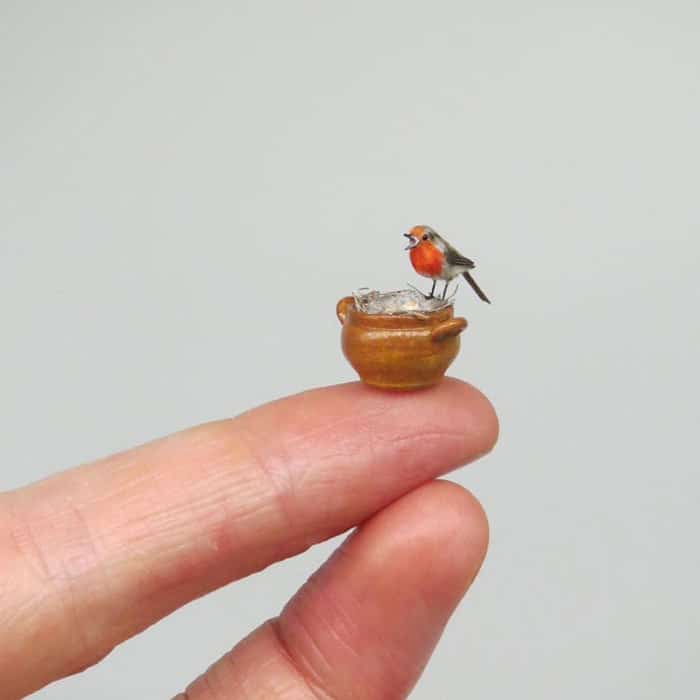40 animais em miniatura criados pelo renomado artista Fanni Sandor 3