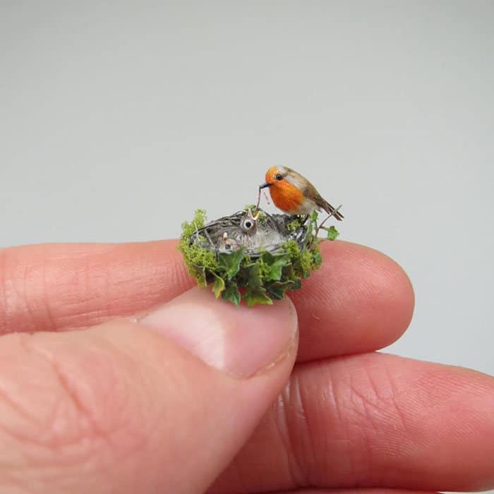 40 animais em miniatura criados pelo renomado artista Fanni Sandor 11