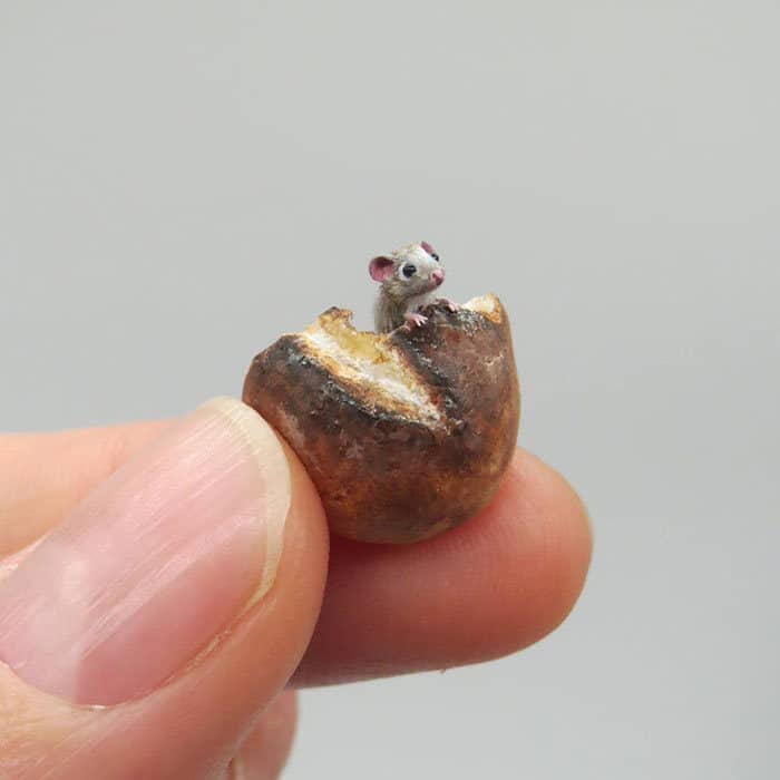 40 animais em miniatura criados pelo renomado artista Fanni Sandor 16