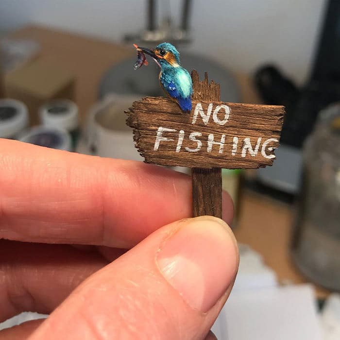 40 animais em miniatura criados pelo renomado artista Fanni Sandor 30