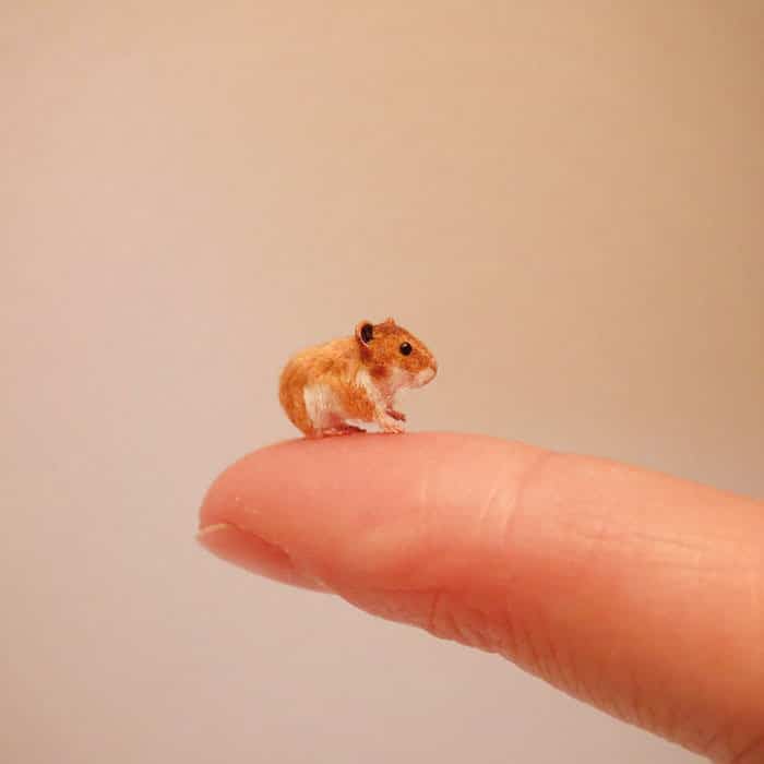 40 animais em miniatura criados pelo renomado artista Fanni Sandor 39