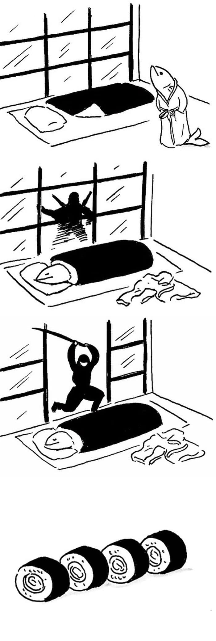 Artista chinês desenha quadrinhos engraçados com reviravoltas surpresa (35 fotos) 3