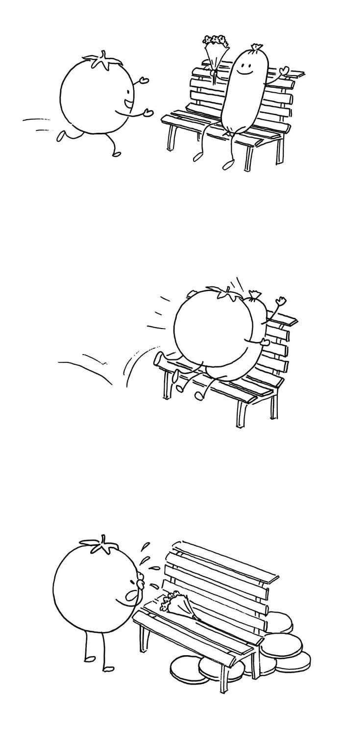 Artista chinês desenha quadrinhos engraçados com reviravoltas surpresa (35 fotos) 16