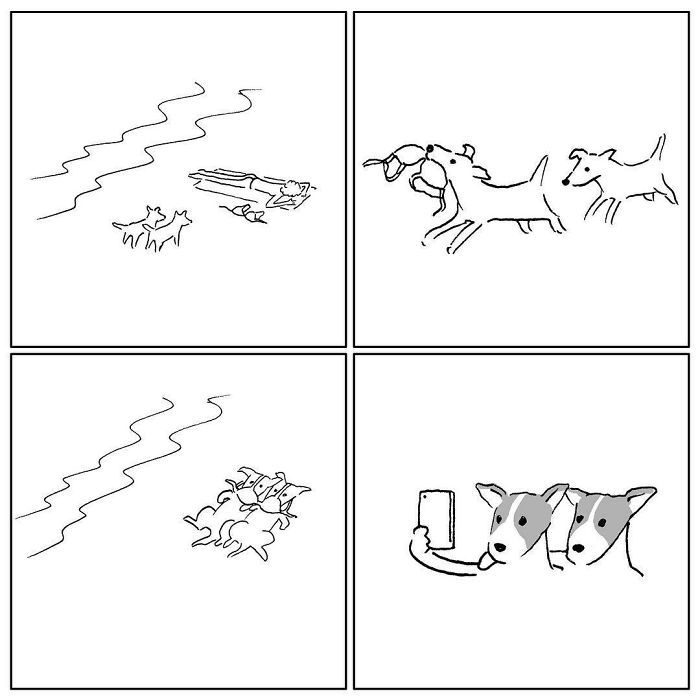 Artista chinês desenha quadrinhos engraçados com reviravoltas surpresa (35 fotos) 20