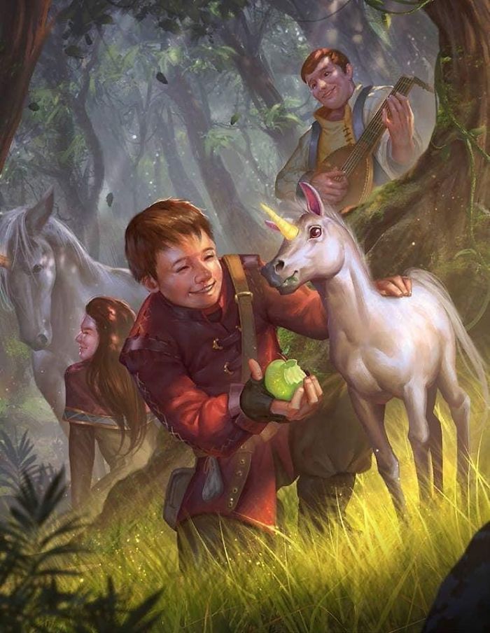 Artista retrata criaturas místicas em sua forma vulnerável, quando ainda eram bebês (30 fotos) 11