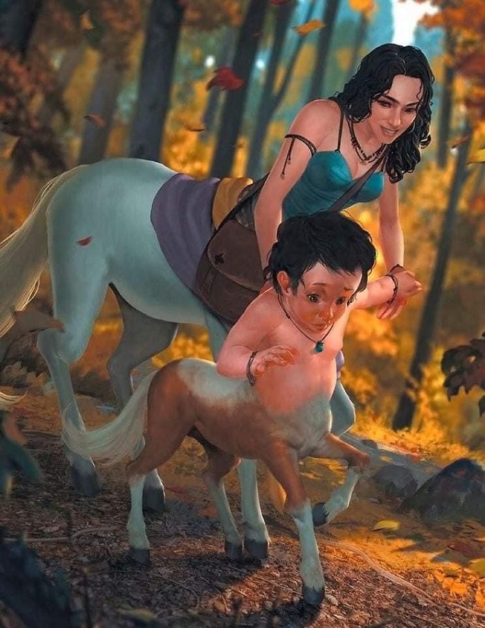 Artista retrata criaturas místicas em sua forma vulnerável, quando ainda eram bebês (30 fotos) 18