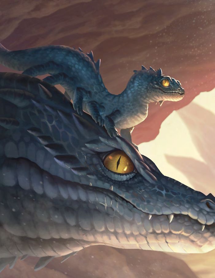 Artista retrata criaturas místicas em sua forma vulnerável, quando ainda eram bebês (30 fotos) 23