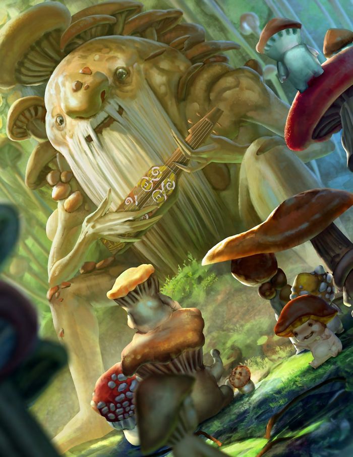 Artista retrata criaturas místicas em sua forma vulnerável, quando ainda eram bebês (30 fotos) 24