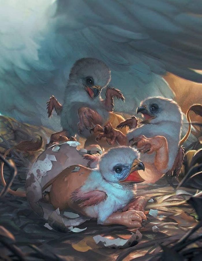 Artista retrata criaturas místicas em sua forma vulnerável, quando ainda eram bebês (30 fotos) 26