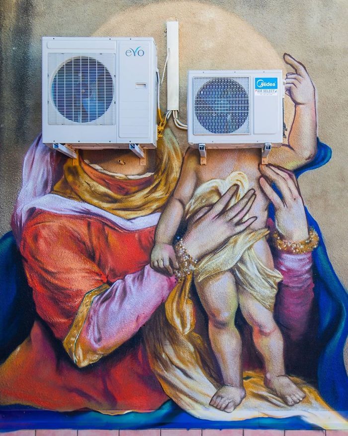 Artista sul-africano pinta grafites incríveis que interagem com o ambiente (32 fotos) 29