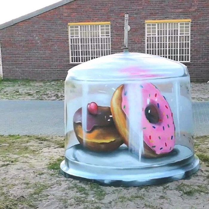 Artista sul-africano pinta grafites incríveis que interagem com o ambiente (32 fotos) 32