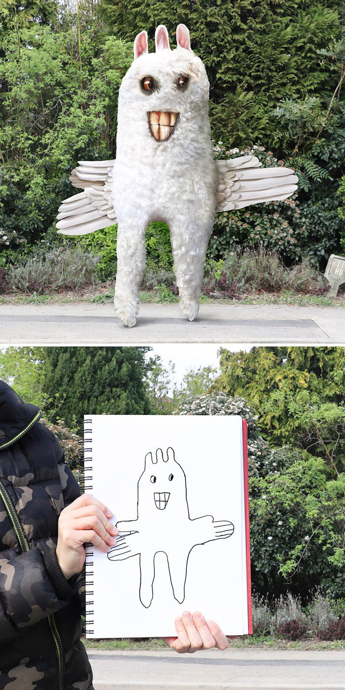 E se os desenhos das crianças ganhassem vida (40 fotos) 11
