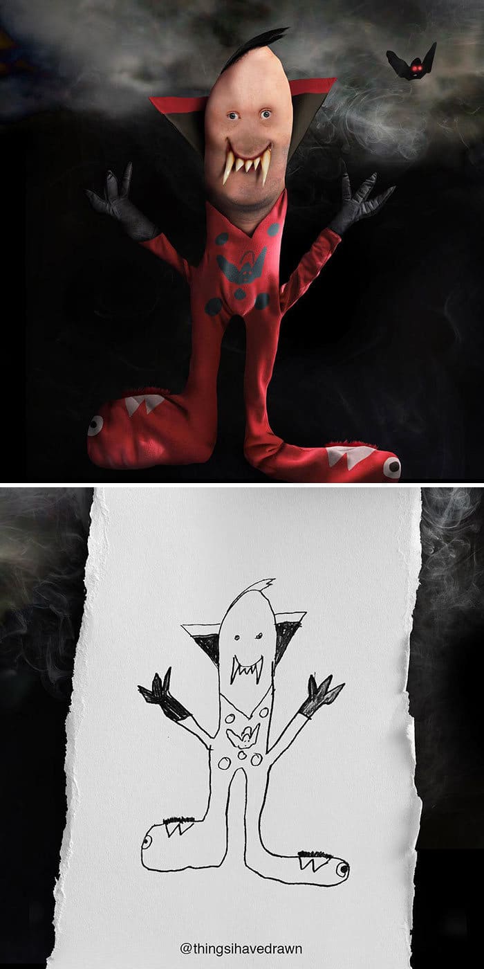 E se os desenhos das crianças ganhassem vida (40 fotos) 14