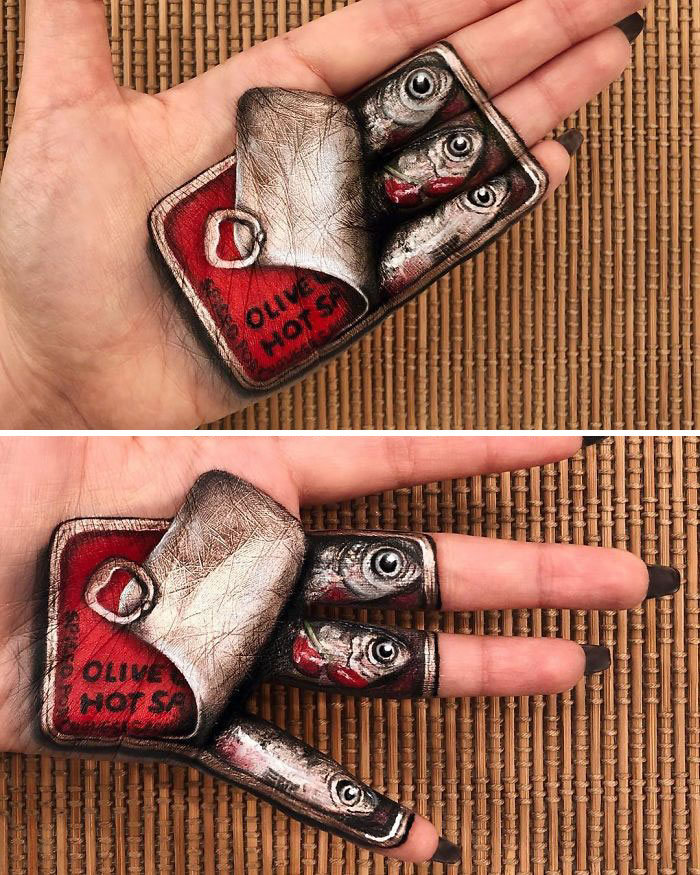 Maquiadora criar ilusões de ótica incrível em pernas e braços (30 fotos) 1