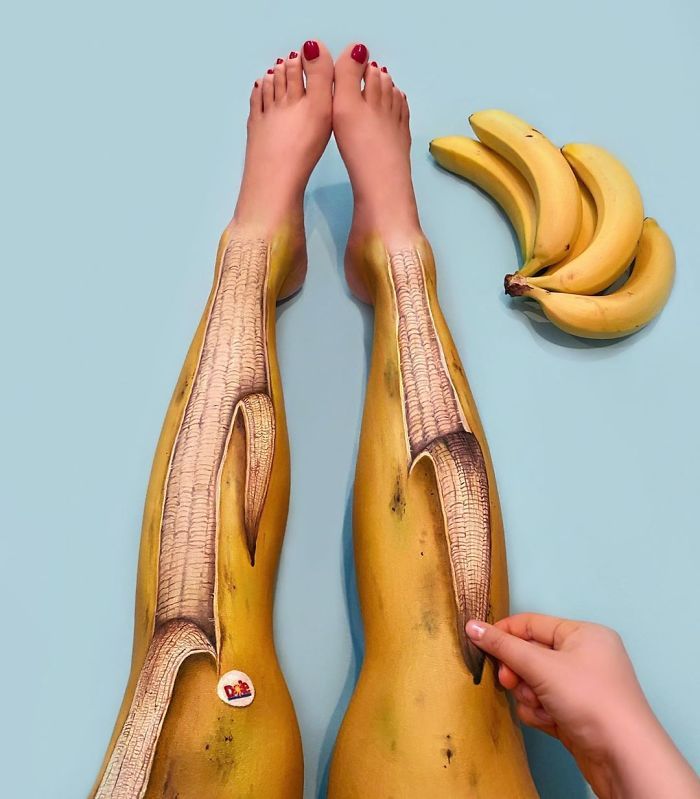 Maquiadora criar ilusões de ótica incrível em pernas e braços (30 fotos) 8