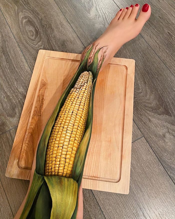 Maquiadora criar ilusões de ótica incrível em pernas e braços (30 fotos) 9