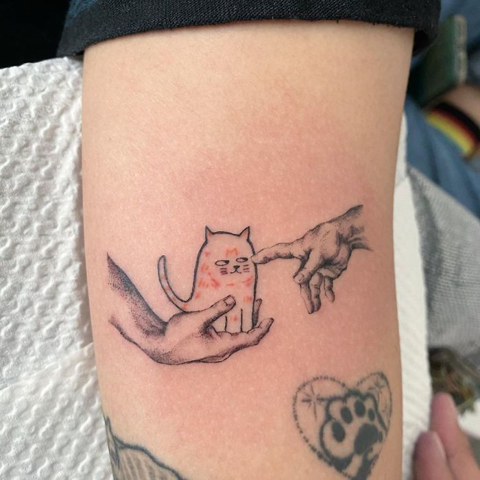 45 pessoas que fizeram tatuagens absolutamente incríveis de gatos 43