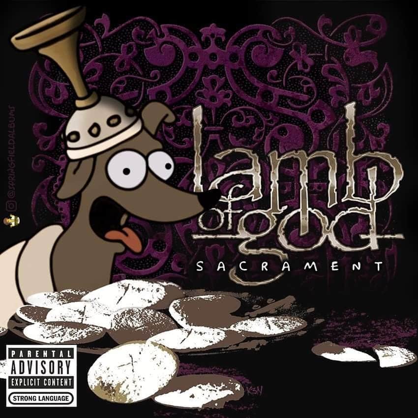 Capas de álbuns de metal divertidamente recriadas com personagens dos Simpsons 4