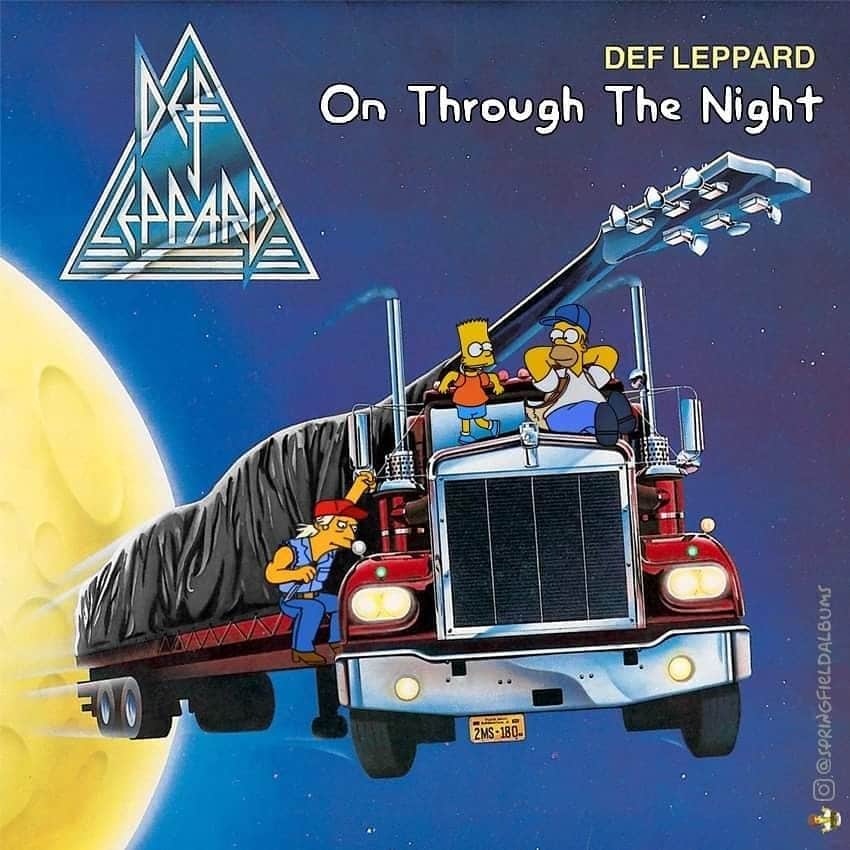 Capas de álbuns de metal divertidamente recriadas com personagens dos Simpsons 22