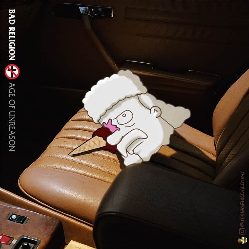 Capas de álbuns de metal divertidamente recriadas com personagens dos Simpsons 38