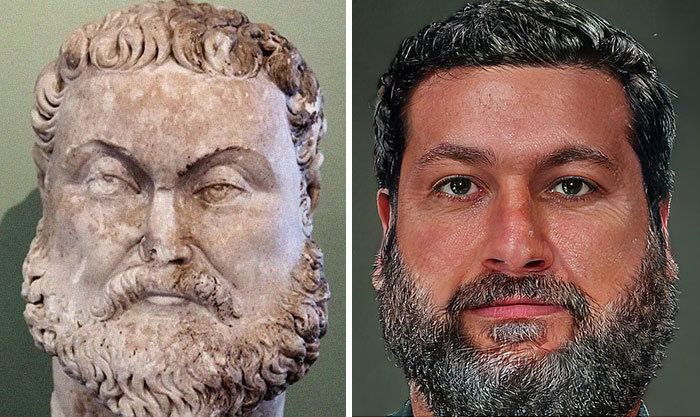 Artista mostra como os imperadores romanos eram na vida real 24
