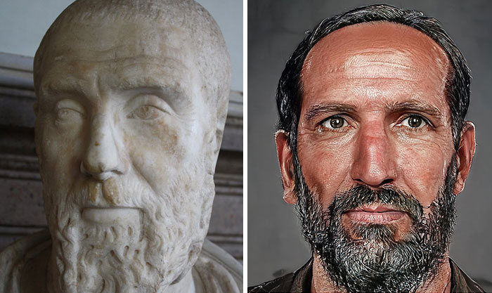 Artista mostra como os imperadores romanos eram na vida real 37