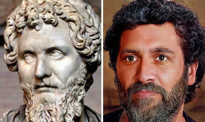 Artista mostra como os imperadores romanos eram na vida real 45