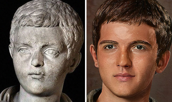 Artista mostra como os imperadores romanos eram na vida real 60