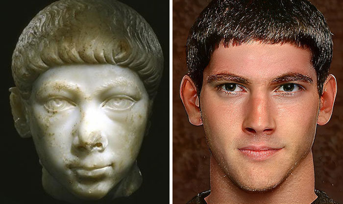 Artista mostra como os imperadores romanos eram na vida real 66