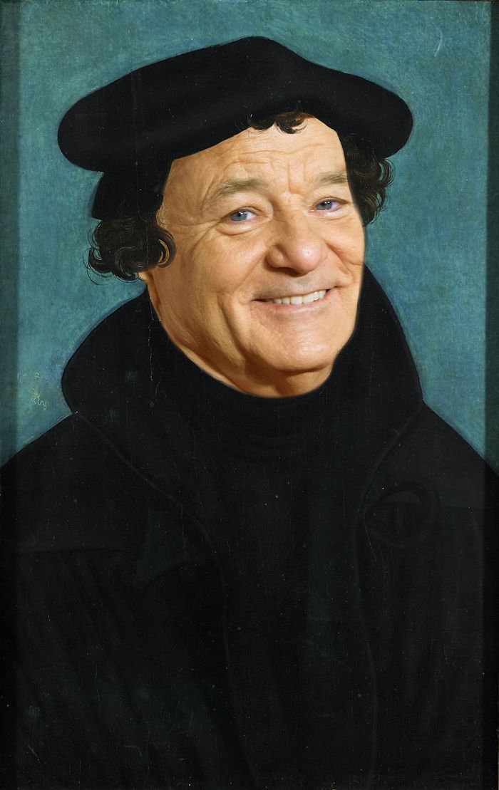 Artista reimagina pinturas icônicas com o rosto de Bill Murray 10