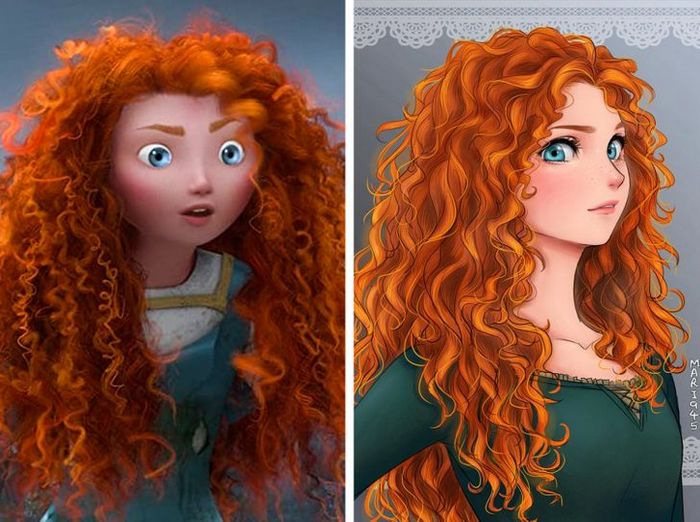 Como seriam algumas personagens da Disney se fossem animes (22 fotos) 2 Como seriam algumas personagens da Disney se fossem animes (22 fotos) 2