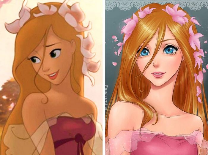 Como seriam algumas personagens da Disney se fossem animes (22 fotos) 8 Como seriam algumas personagens da Disney se fossem animes (22 fotos) 8