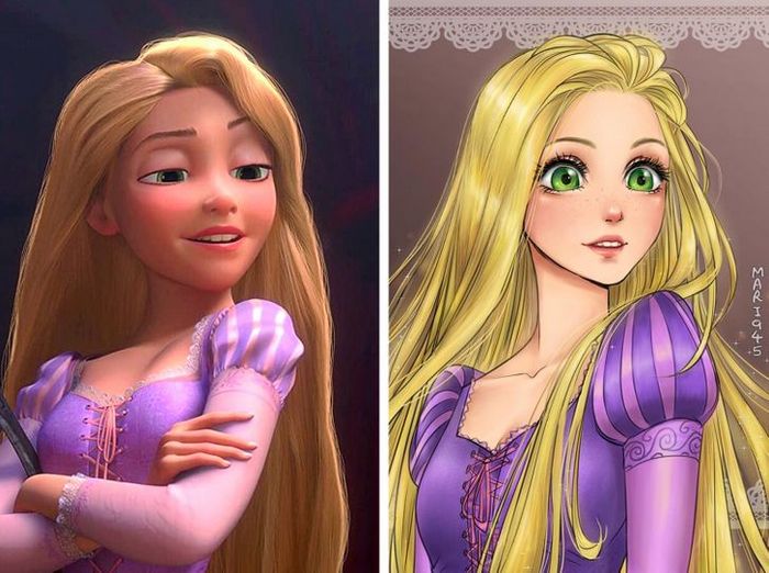Como seriam algumas personagens da Disney se fossem animes (22 fotos) 15 Como seriam algumas personagens da Disney se fossem animes (22 fotos) 15