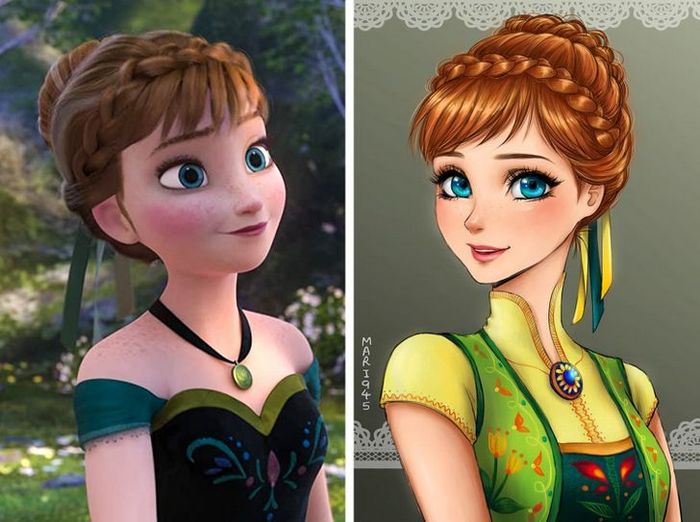 Como seriam algumas personagens da Disney se fossem animes (22 fotos) 19 Como seriam algumas personagens da Disney se fossem animes (22 fotos) 19