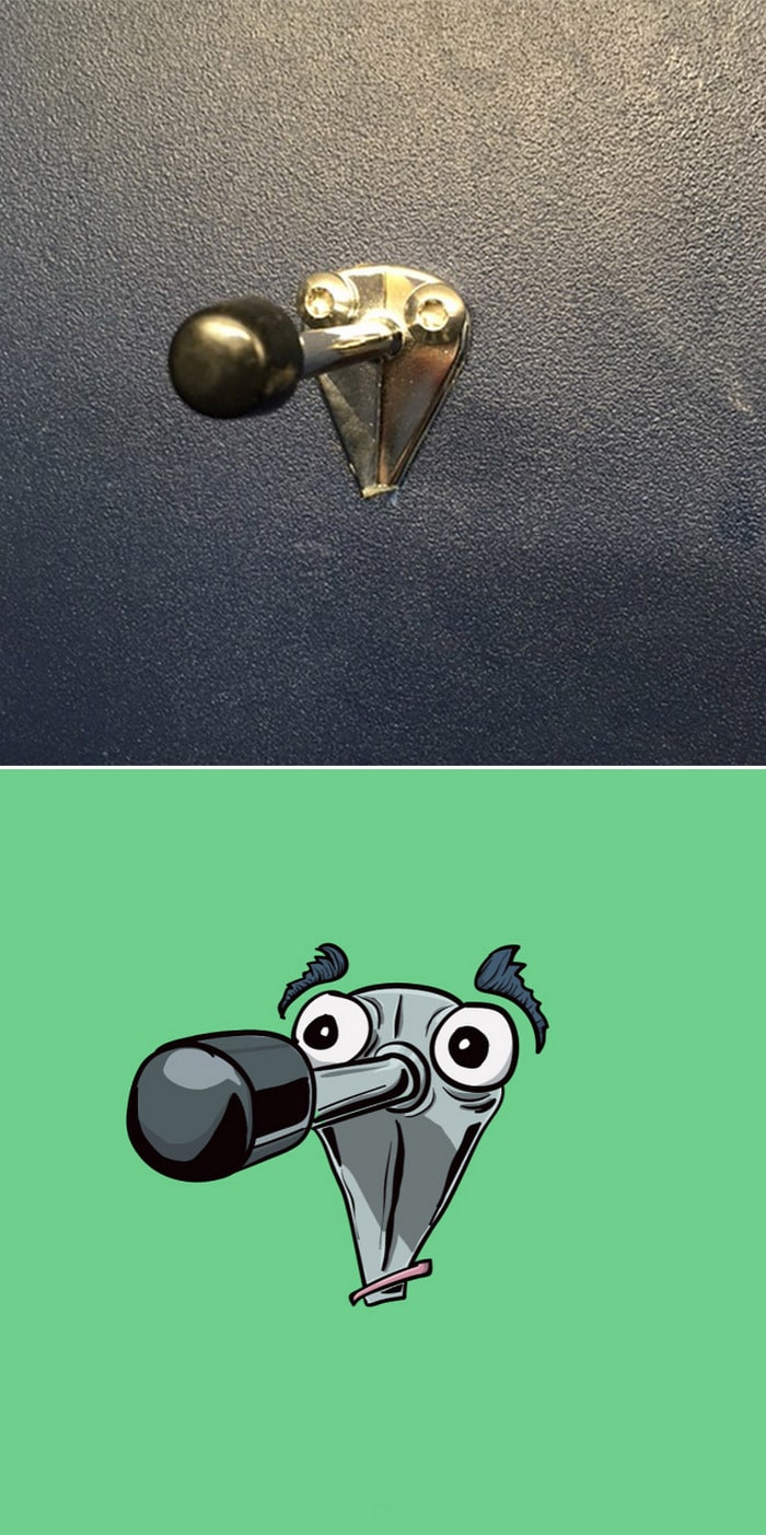 Artista com pareidolia resolveu ilustrar como ele enxerga as coisas em sua volta 2