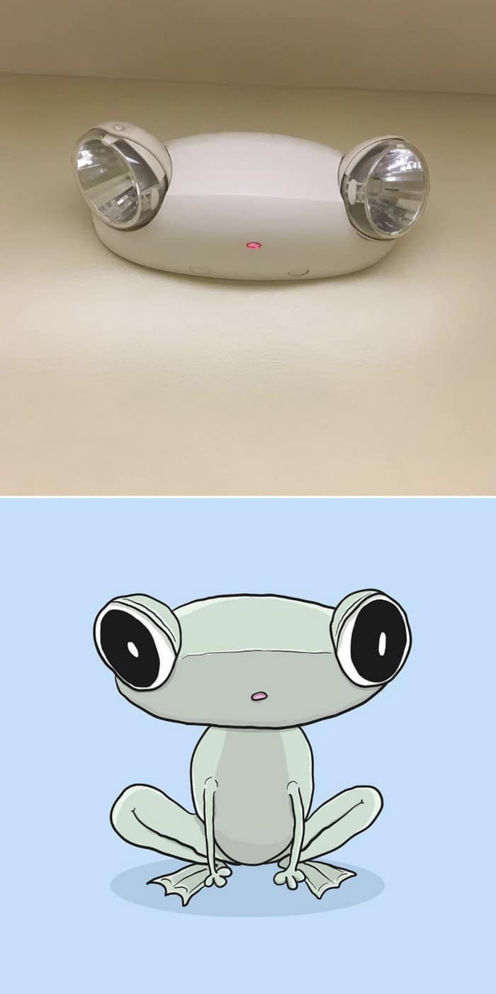 Artista com pareidolia resolveu ilustrar como ele enxerga as coisas em sua volta 8