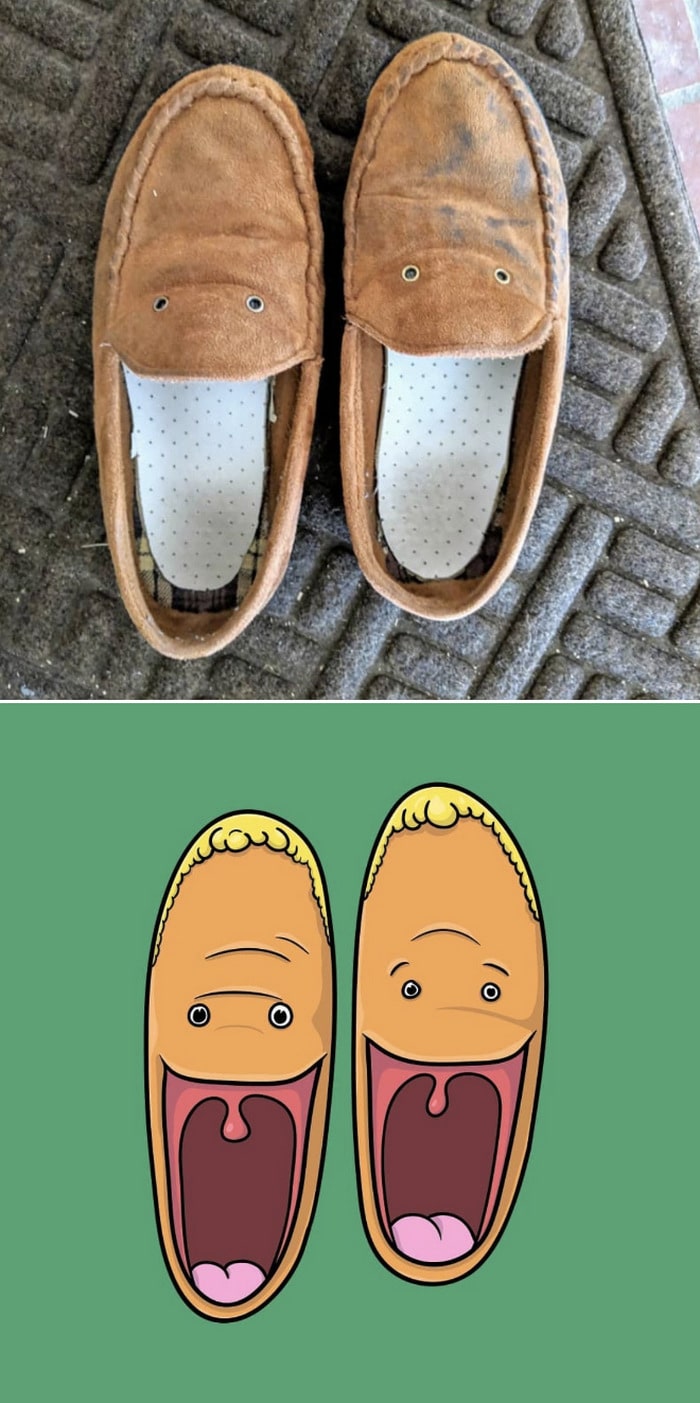 Artista com pareidolia resolveu ilustrar como ele enxerga as coisas em sua volta 9